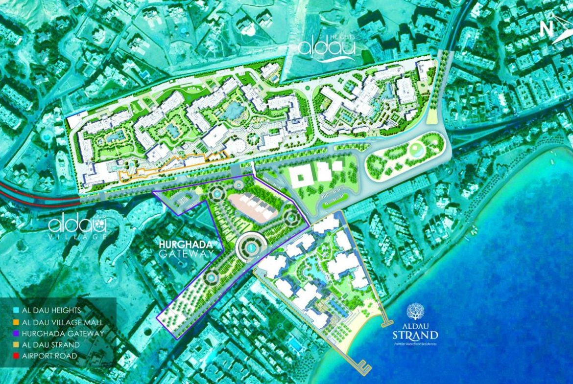 ALDAU Strand Hurghada resort gardens and pool