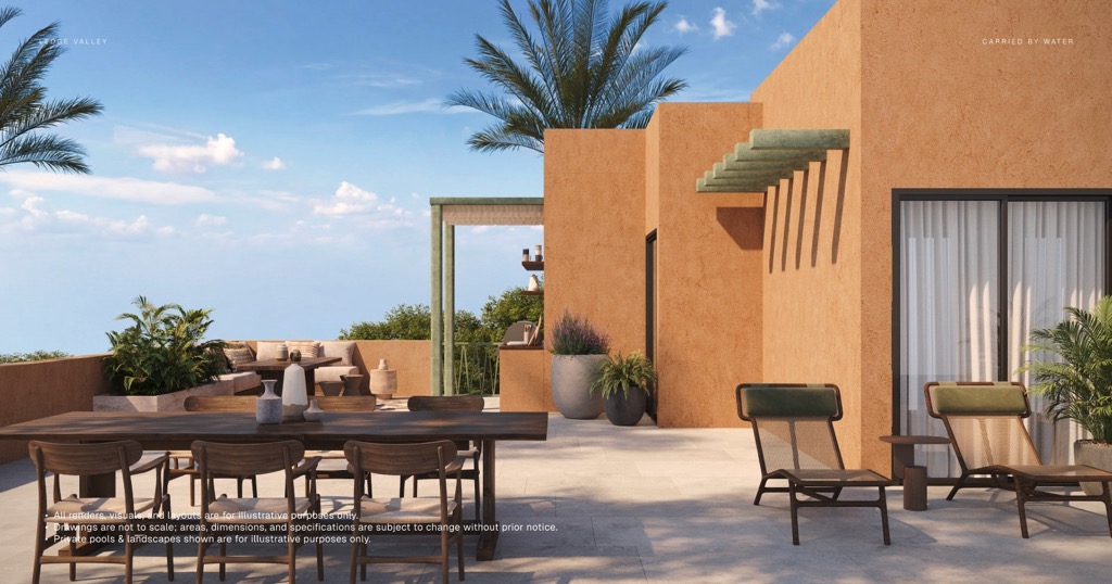 Ledge Valley Makadi Heights three bedroom garden duplex project illustration