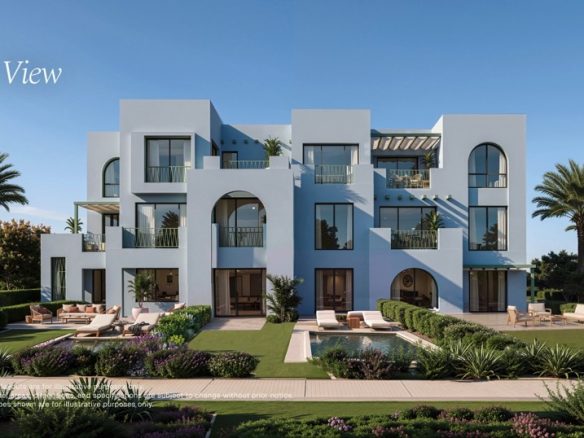 Ledge Valley Makadi Heights two bedroom apartment project illustration