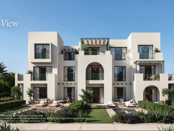 Ledge Valley Makadi Heights three bedroom lagoon loft project illustration