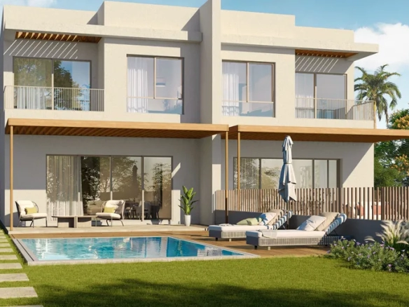 Makadina 3 bedroom twin house garden view rendering