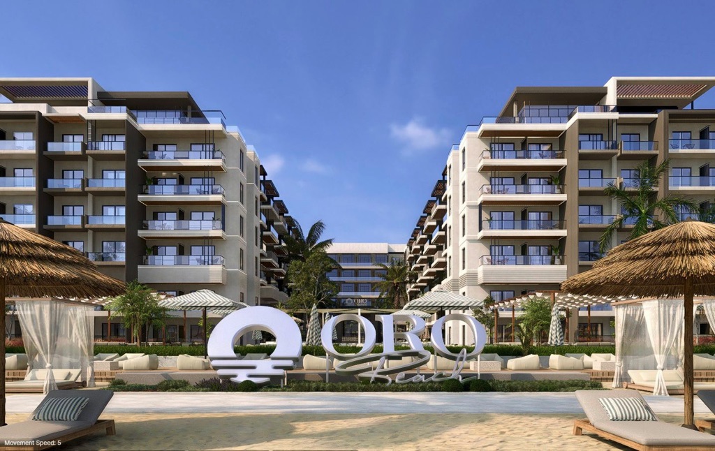 Oro Beach Hurghada private beach development entrance