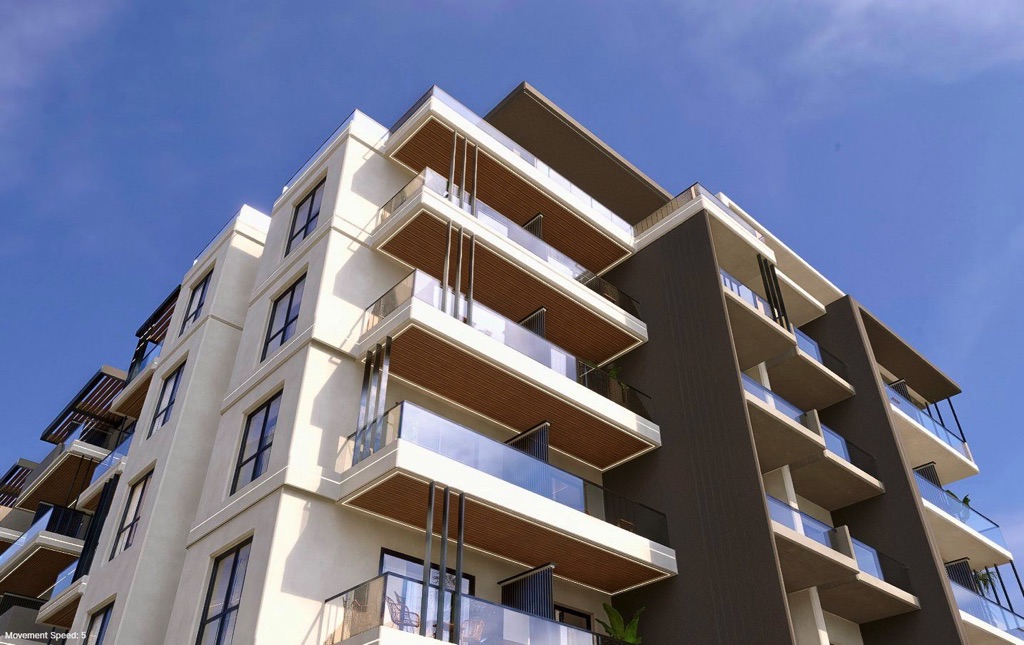 Oro Beach modern apartment building exterior