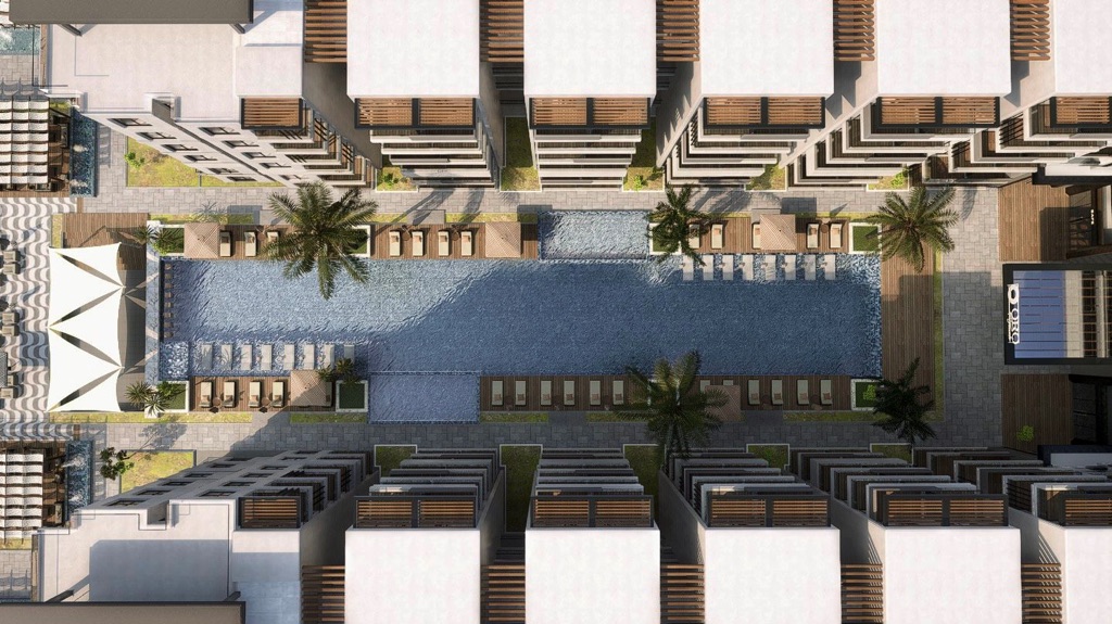 Oro Beach contemporary furnished living space
