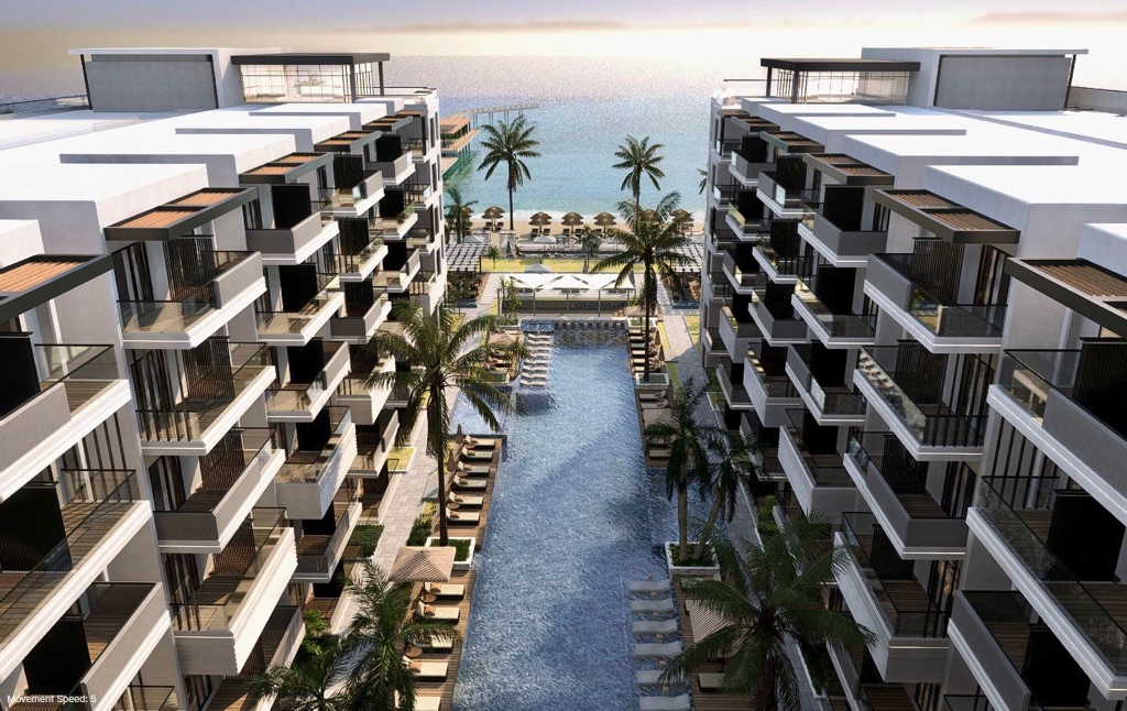 Oro Beach landscaped residential walkway
