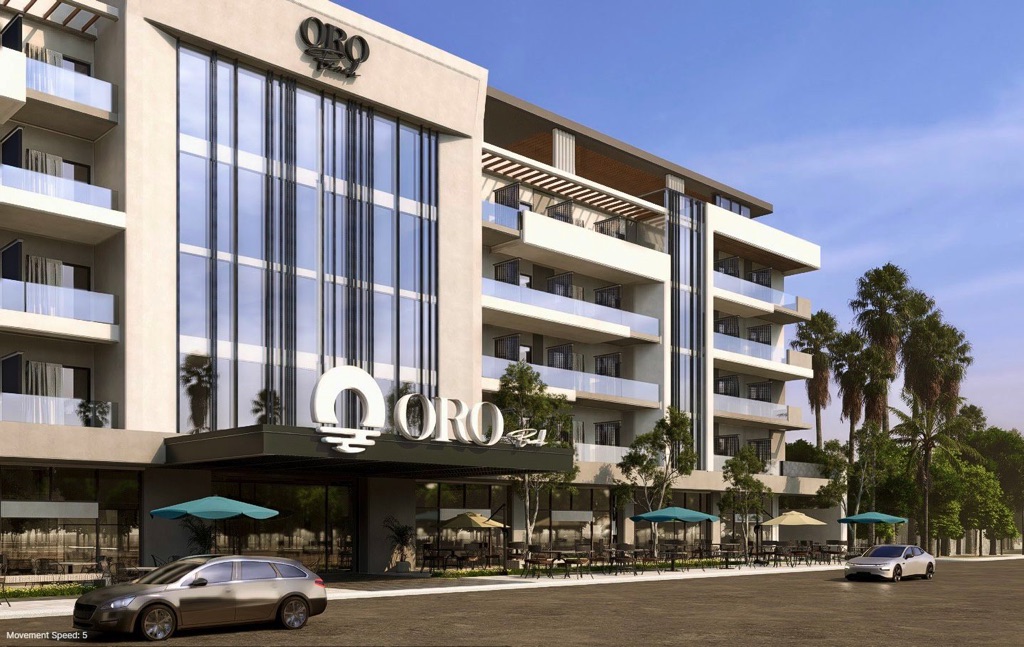Oro Beach apartments overlooking communal areas