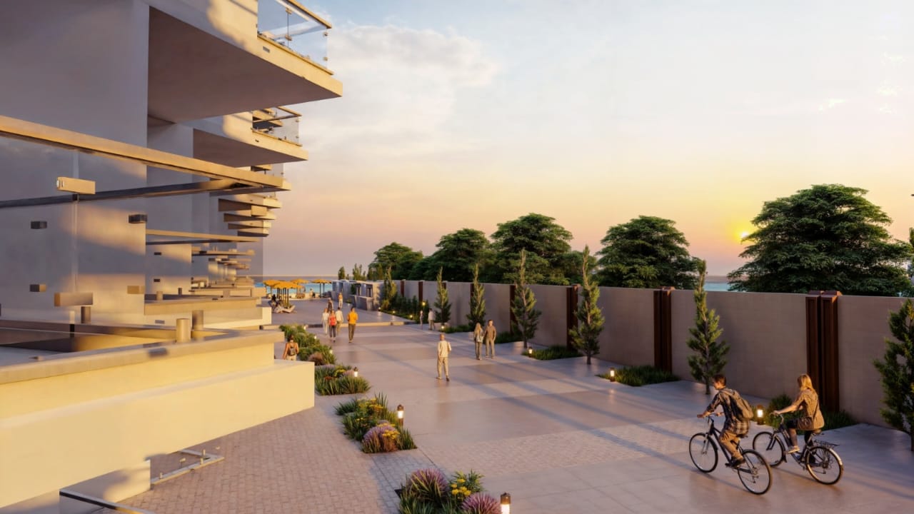 Premier Beach beachfront walkway and resort landscaping