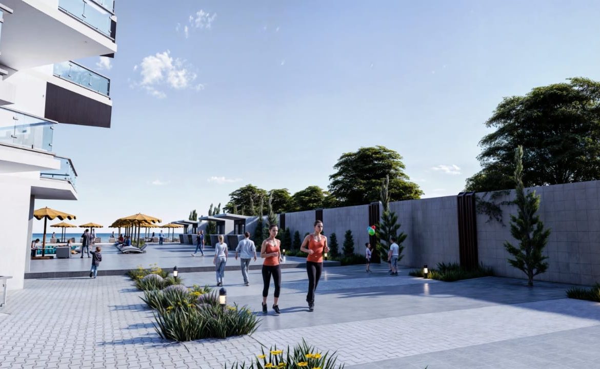 Premier Beach resort pool and seafront apartments