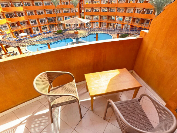 Oasis Resort Hurghada Balcony and Pool View