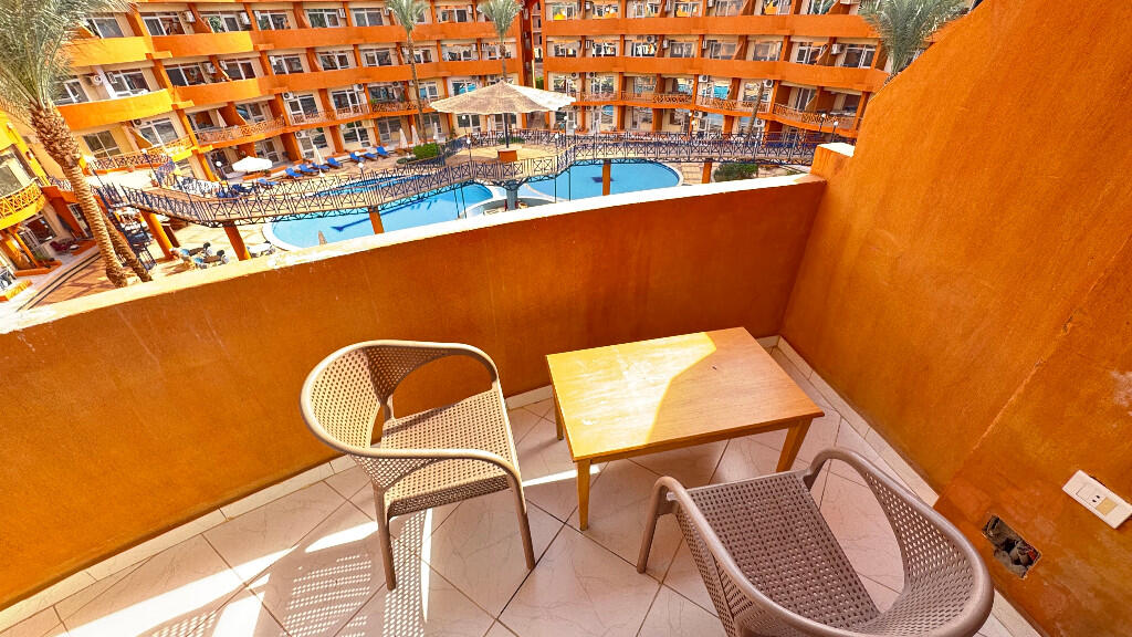 Oasis Resort Hurghada Balcony and Pool View