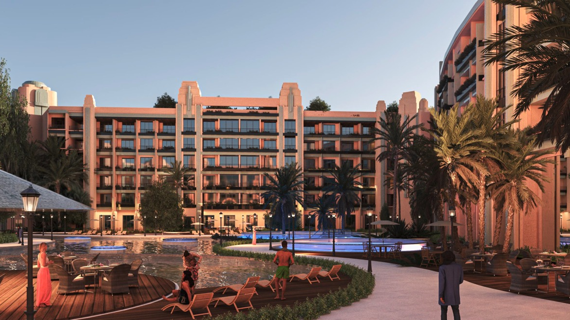 Pool-view apartments at Atlantis Resort by Castello Development