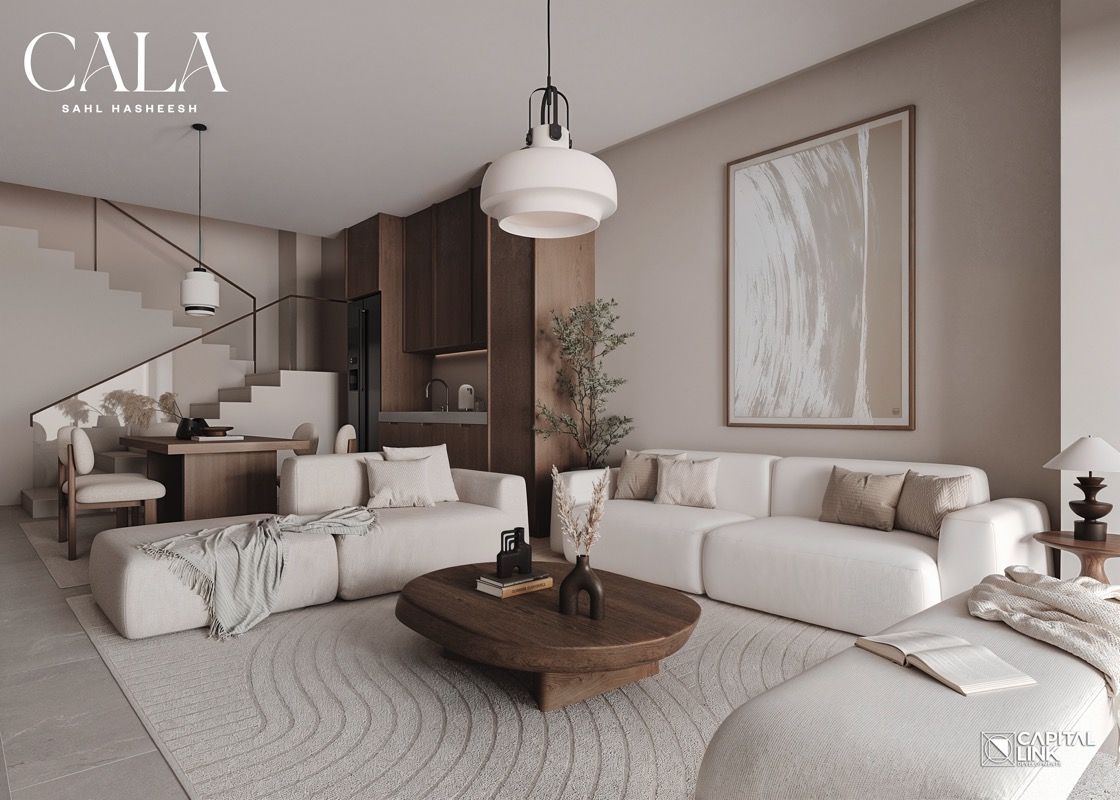02-RECEPTION + KITCHEN copy CALA Sahl Hasheesh 3 Bedroom Apartments – Spacious Family Homes