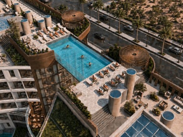 Marvento Resort Hurghada – elevated swimming pool and sun terraces, developer render