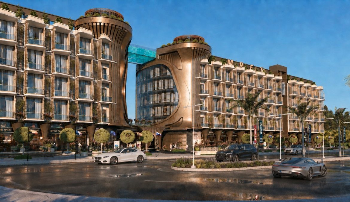 Marvento Resort Hurghada – main resort entrance and street façade, developer render