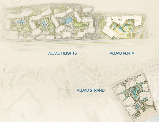 ALDAU Penta location beside ALDAU Heights